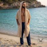 Casual Sun-Protection Cardigan Beach Loose Hooded Robe
