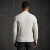 Casual Textured Jacquard Henley Knit Shirt | Gthic.com