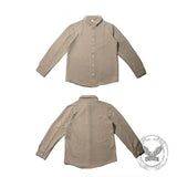 Casual Woven Single-Breasted Lapel Long-Sleeved Shirt