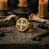 Celtic Cross Eternity Knot Stainless Steel Viking Ring