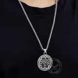 Celtic Knot Tree of Life Stainless Steel Pendant