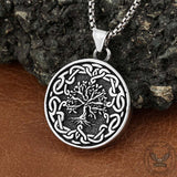 Celtic Knot Tree of Life Stainless Steel Pendant | Gthic.com