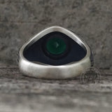 Celtic Knot Viking Rune Zircon Sterling Silver Ring