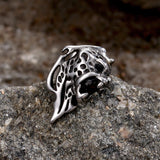 Cheetah Head Gemstone Stainless Steel Stud Earrings | Gthic.com