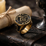 Classic Masonic AG Stainless Steel Religious Ring