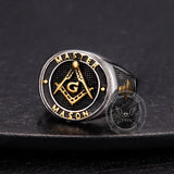 Classic Masonic AG Stainless Steel Religious Ring