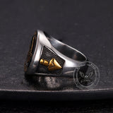Classic Masonic AG Stainless Steel Religious Ring