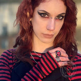 Claw Stainless Steel Skull Ring