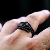 Cobra Twist Snake Stainless Steel Ring