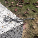 Coiled Snake Stainless Steel Animal Pendant | Gthic.com