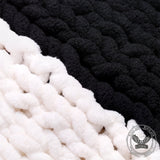 Color Block Cat Ear Knitted Balaclava Hat