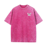 Multicolor Gthic Logo Vintage Washed T-shirt