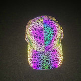 Colorful Rave Polyester Reflective Cap | Gthic.com