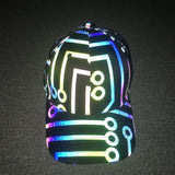 Colorful Rave Polyester Reflective Cap | Gthic.com