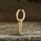 Conical Drop Stainless Steel Hoop Earrings | Gthic.com