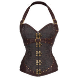 Court-Style Gothic 12 Steel-Boned Halter Corset | Gthic.com