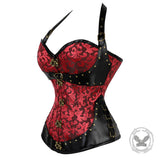 Court-Style Gothic 12 Steel-Boned Halter Corset