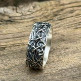 Crack Sew Knot Sterling Silver Ring | Gthic.com