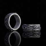 Crack Sew Knot Sterling Silver Ring | Gthic.com