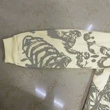 Crazy Skeleton Polyester skull Hoodie Coat | Gthic.com