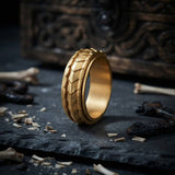 Creative Dragon Scale Stainless Steel Spinner Ring