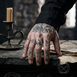 Creative Dragon Scale Stainless Steel Spinner Ring | Gthic.com
