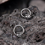 Creative Spider Stainless Steel Hoop Earrings | Gthic.com