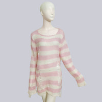 Long Style - White/Pink