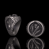 Cross Archangel Guardian Sterling Silver Ring | Gthic.com