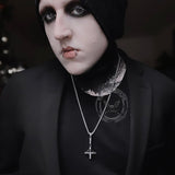 Cross of Saint Peter Stainless Steel Pendant