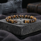 Cross Skull Turquoise Stainless Steel Bracelet | Gthic.com