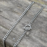 Cuban Link Aventurine Stainless Steel Necklace