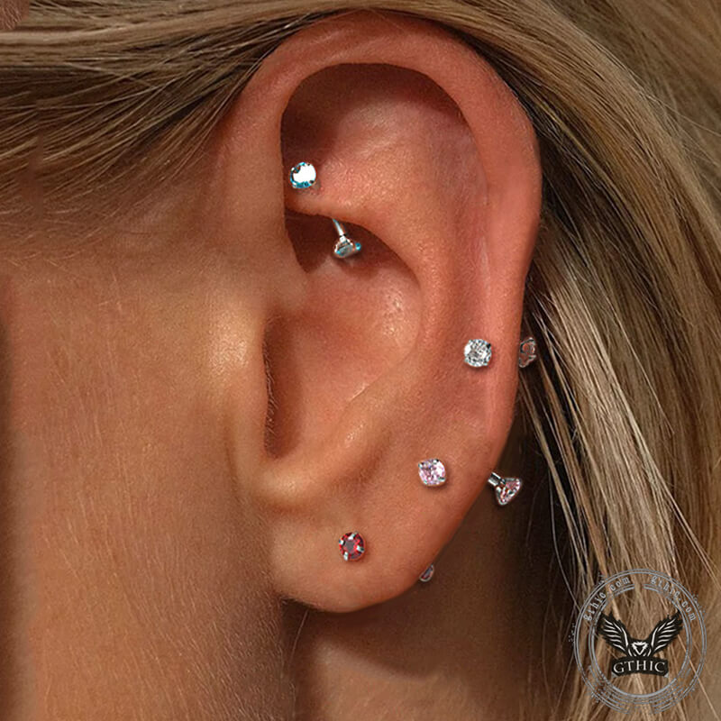 Piercing Mamelon Sourcil Paula & Fritz® - Acier Chirurgical 316L Crâne 12-16mm