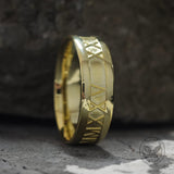 Custom Roman Numerals Sterling Silver Ring