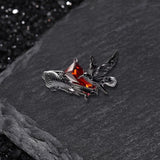 Dark Crow Sweet Cool Style Copper CZ Open Ring |Gthic.com