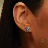 Dark Scary Spider Stainless Steel Animal Earrings | Gthic.com