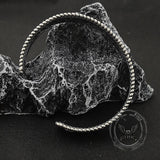 Dark Skull Rose Gothic Stainless Steel Open Bracelet