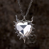 Dark Thorn Heart Alloy Gothic Necklace | Gthic.com