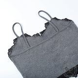 Death Moth Print Lace Crop Top | Gthic.com