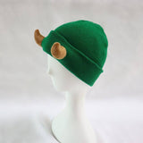 Demon Horned Knitted Beanie Hat
