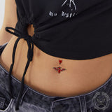 Devil Bat Spider Zinc Alloy Belly Button Ring