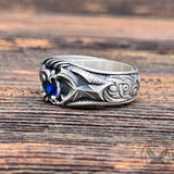Devil Claw Gemstone Sterling Silver Ring