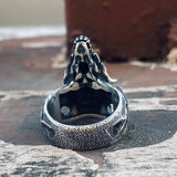 Kooi sterling zilveren schedelring