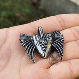 Devil Heart Wings Stainless Steel Pendant | Gthic.com