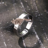 DIY Pet Photo Stainless Steel Lovely Open Animal Ring | Gthic.com