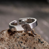 DIY Pet Photo Stainless Steel Lovely Open Animal Ring | Gthic.com