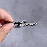 Domineering Crocodile Head Stainless Steel Pendant | Gthic.com
