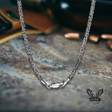 Domineering Keel Chain Sterling Silver Necklace