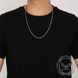 Domineering Keel Chain Sterling Silver Necklace | Gthic.com