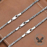 Domineering Keel Chain Sterling Silver Necklace | Gthic.com